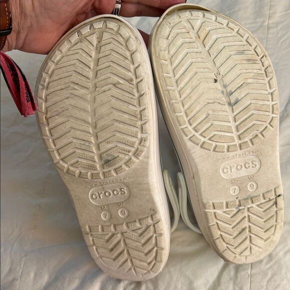 Crocs White Platform Size 9 Women’s 7 Men’s - Picture 5 of 10